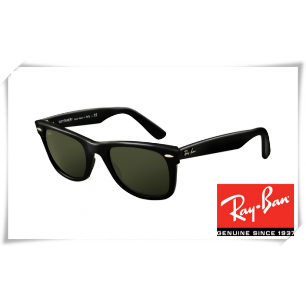 Ray Ban RB2140 Original Wayfarer Sunglasses Black Frame Grey Lens