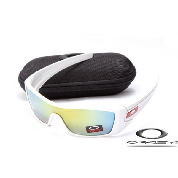 Oakley Batwolf Sunglasses White / Fire Blue