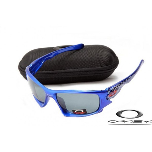 Oakley Ten Sunglasses Blue Frame Gray Lens OAKLEY20156375