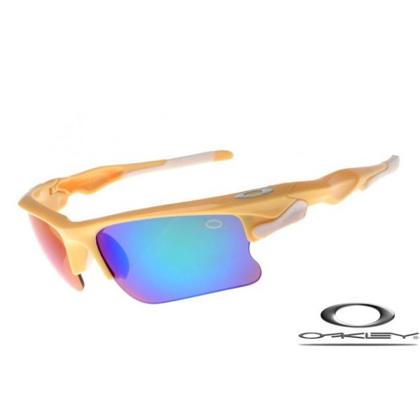 Oakley Fast Jacket Sunglasses Yellow Frame Blue Lens OAKLEY20156450