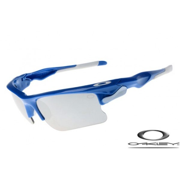 Oakley Fast Jacket Sunglasses Polishing Blue Frame Gray Iridium Lens OAKLEY20156295