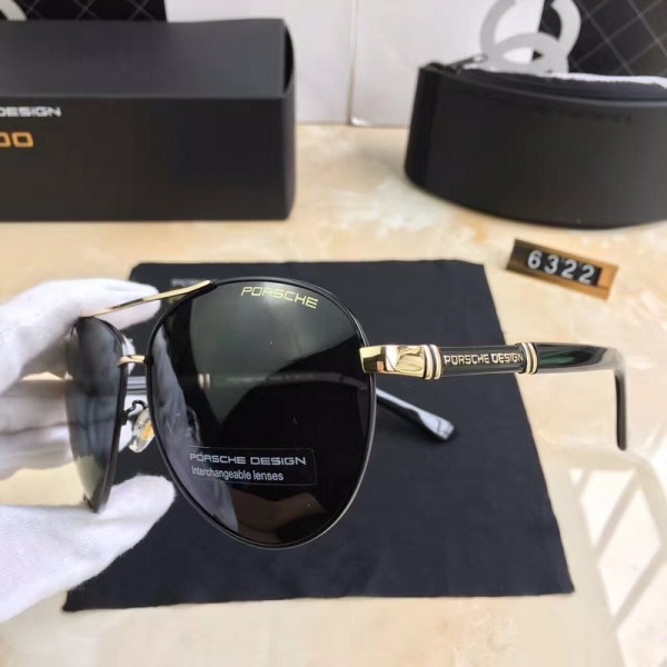 Porsche Design P6322 Sunglasses Polarized Black Gold