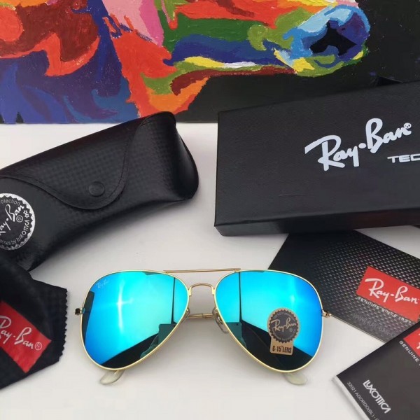Men's Women's Ray Ban aviator Sunglasses RB3026 Blue