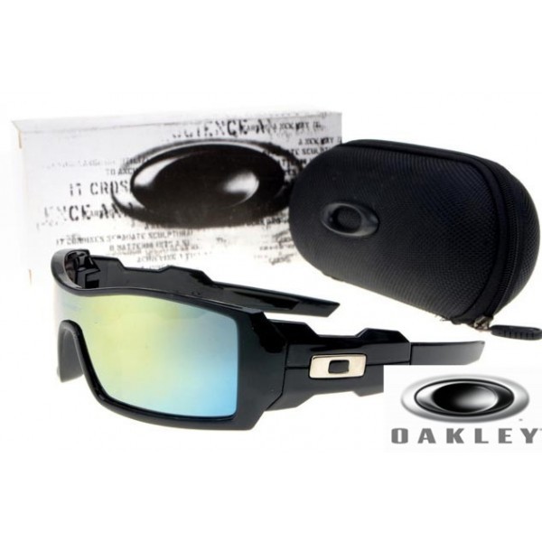 Oakley Oil Drum Sunglasses Black Frame Ice Blue Lens OAKLEY201567335