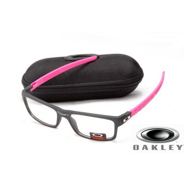  oakley currency sunglasses Black Pink Frame Transparent Lens OAKLEY201567316