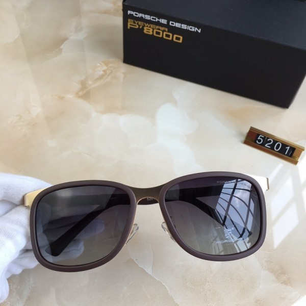 Porsche Design Black P5201 Sunglasses Polarized Dark Gray