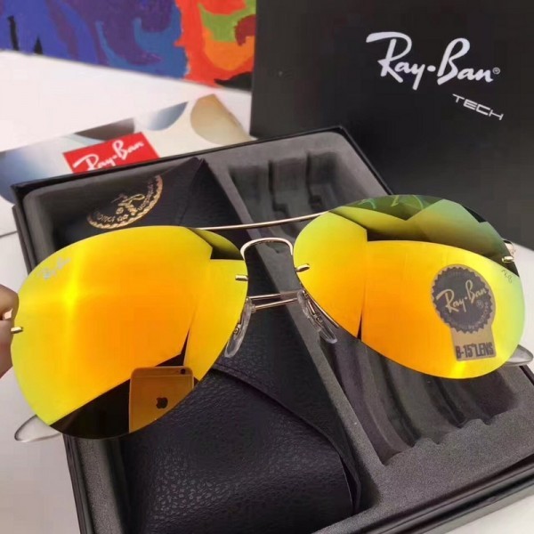 Men's Women's Ray Ban RB3460 Sunglasses Yellow
