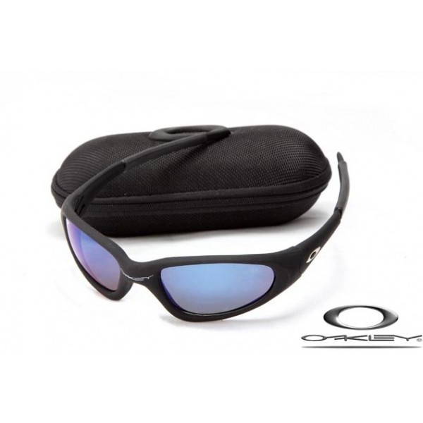 Oakley Minute Sunglasses Matte Black Frame Blue Lens OAKLEY20156493