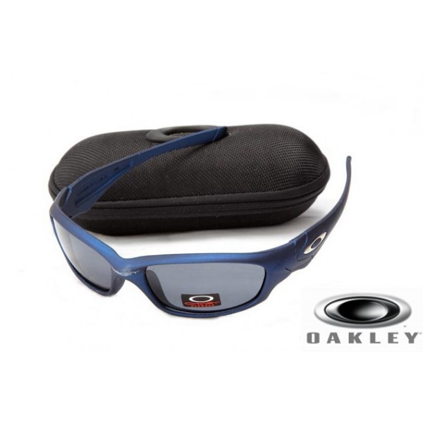  Oakley Straight Jacket Sunglasses Dark Blue Frame Gray Lens OAKLEY201567202