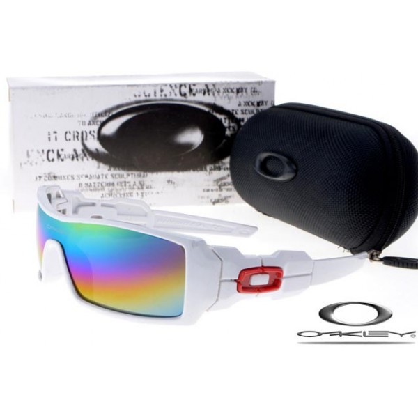 Oakley Oil Rig Sunglasses Polishing White Frame Colors Iridium Lens OAKLEY20156266