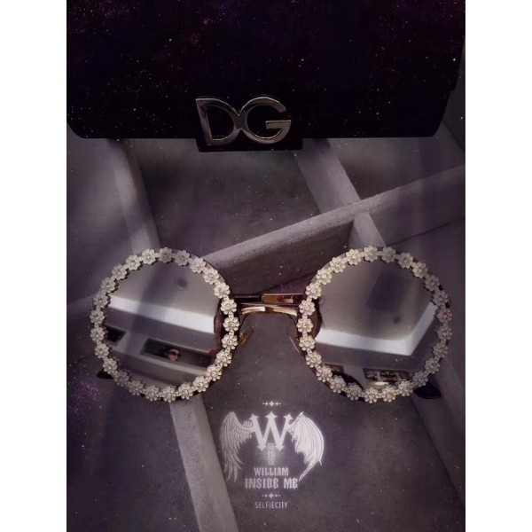 Womens Dolce amp; Gabbana Sunglasses Floral White