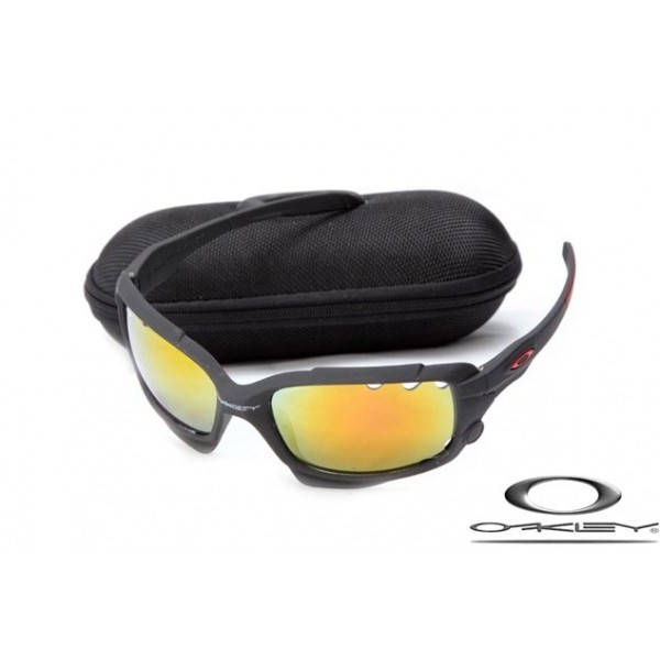 Cheap Oakleys Jawbone Sale Matte Black Frame Fire Yellow Lens