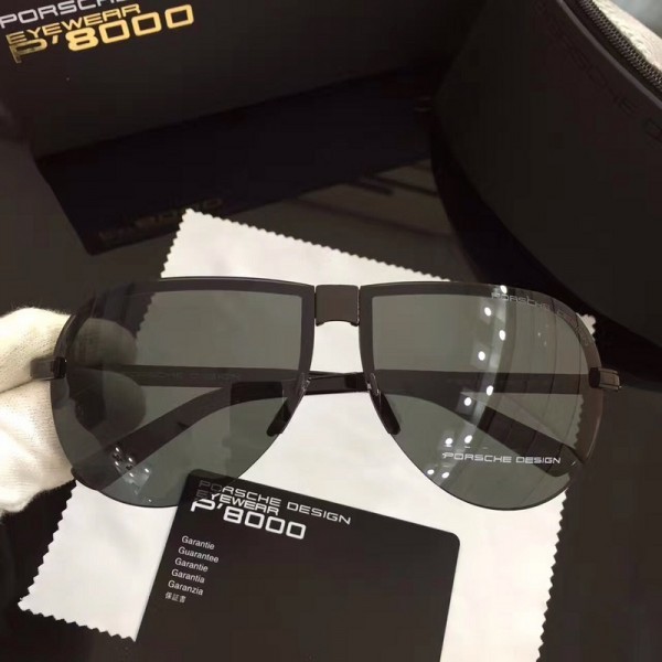 Porsche Design Foldable Sunglasses Black Gray