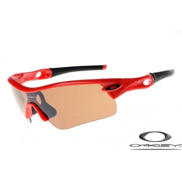 Oakley Radar Path Sunglasses Polishing Red Frame Brown Iridium Lens OAKLEY20156302