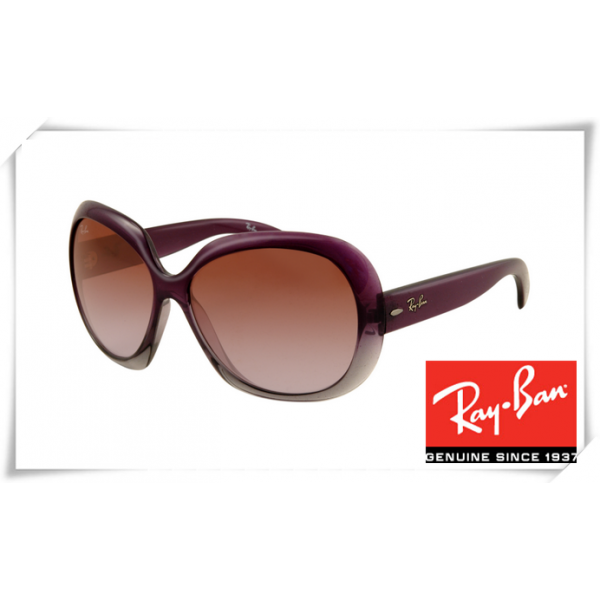 Ray Ban RB4098 Jakie Ohh II Sunglasses Purple Frame Brown Gradient Lens
