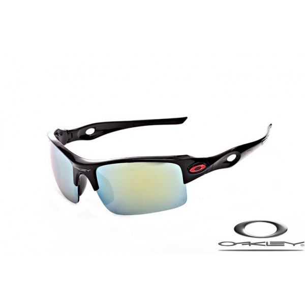 Cheap Foakleys SunglassesPolishing Black Frame Ice Blue Lens For Sale Free Shipping USA