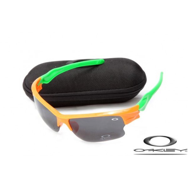 Cheap Oakley Fast Jacket Sunglasses Polishing Orange Frame Gray Lens For Sale