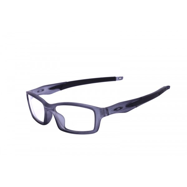 Oakley Crosslink Sunglasses Gray Smoke Frame Transparent Lens