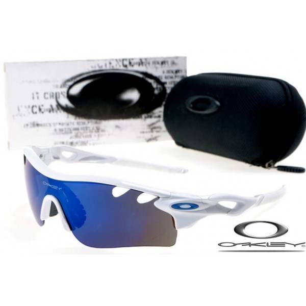 Oakley RadarLock Path Sunglasses Polishing White Frame Blue Iridium Lens OAKLEY20156306