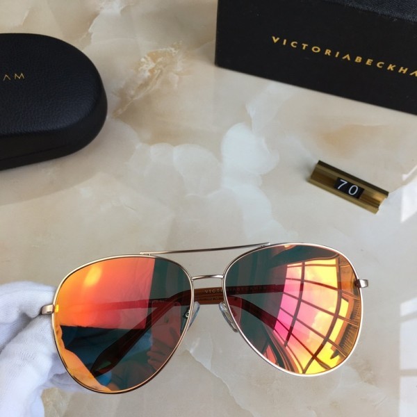 Victoria Beckham Classic Aviator sunglasses Gold Orange