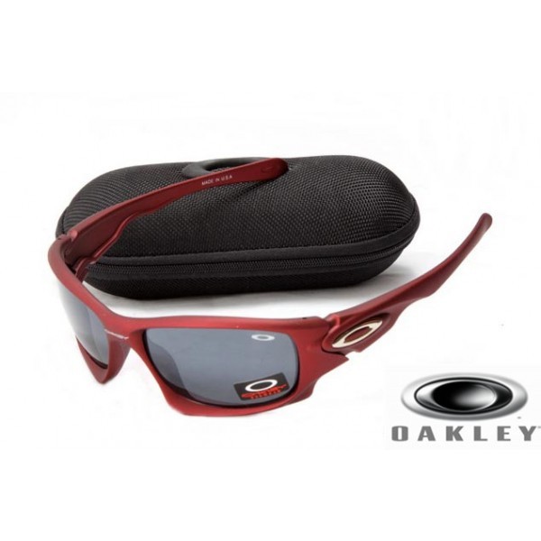  Oakley Ten Sunglasses Red Frame Ice Gray Lens OAKLEY201567439