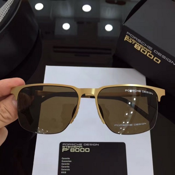 Porsche Design Sunglasses Gold Brown