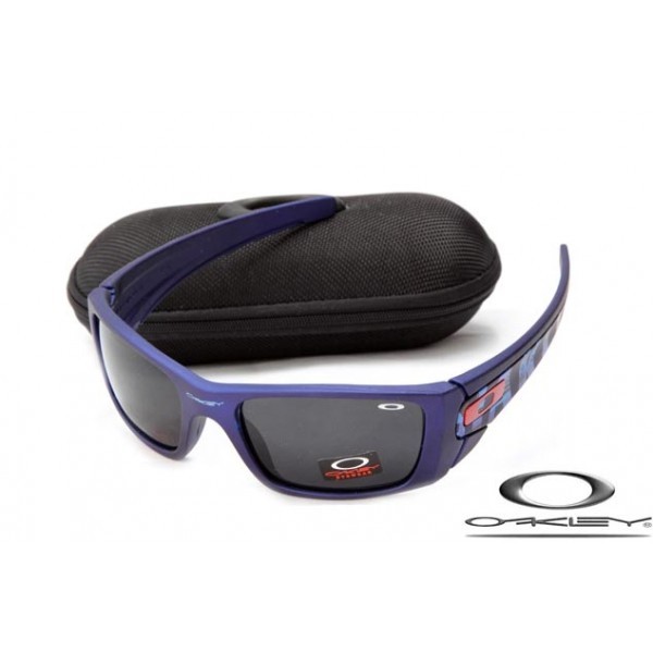  Oakley Fuel Cell Sunglasses RoyalBlue Frame Black ash Lens For Sale