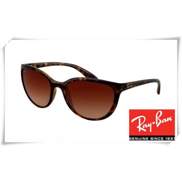 Ray Ban RB4167 Cats Sunglasses Tortoise Frame Brown Gradient Lens