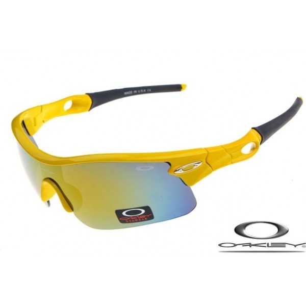 Oakley Radar Pitch Sunglasses Polishing Yellow Frame Yellow Blue Iridium Lens