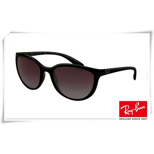 Ray Ban Erika RB4274 Sunglasses Black Frame Grey Lens