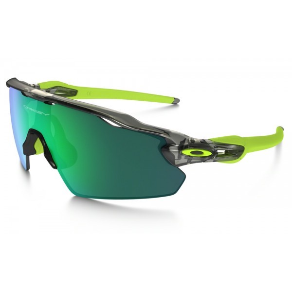 Oakley Radar Pitch Ev Sunglasses Grey Smoke Frame Jade Iridium Lens