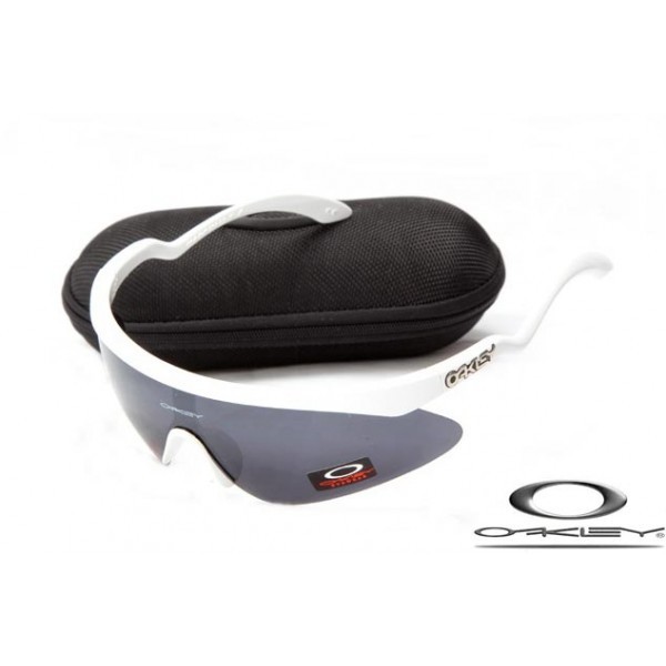 Oakley Razor Blade Sunglasses White Frame Gray Iridium Lens OAKLEY20156222