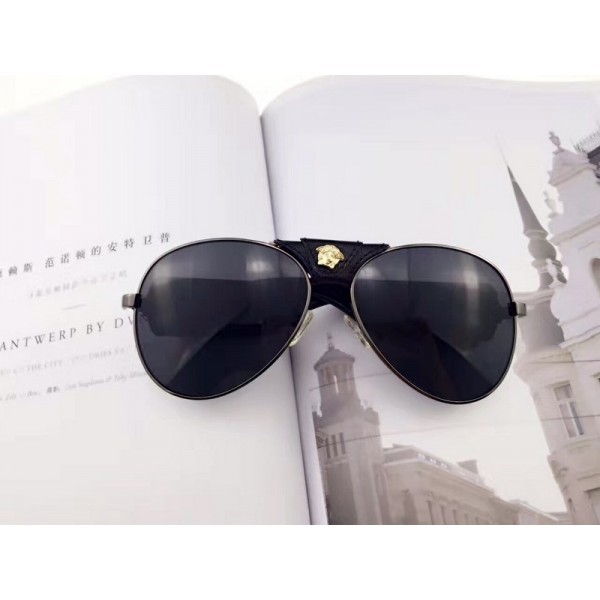 Women's Versace Sunglasses Medusa Logo All Black