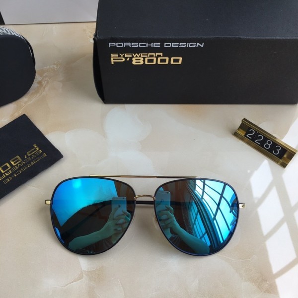 Porsche Design P2283 Sunglasses Gold Lake Blue