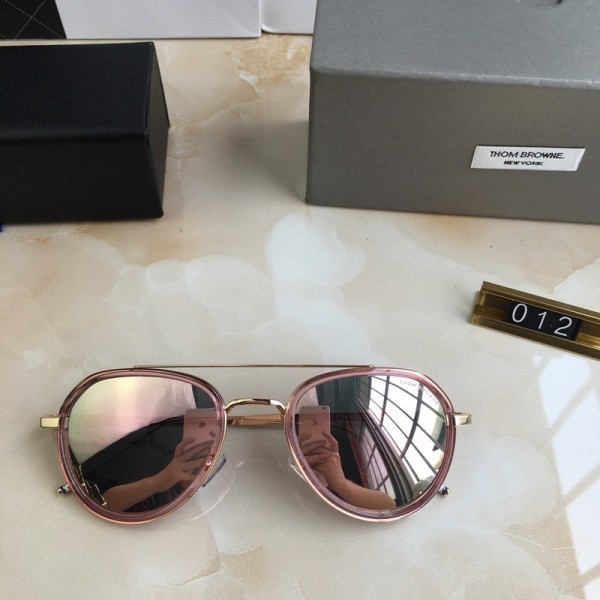 Men's Women's Thom Browne 012 Square Frame Sunglasses Pink