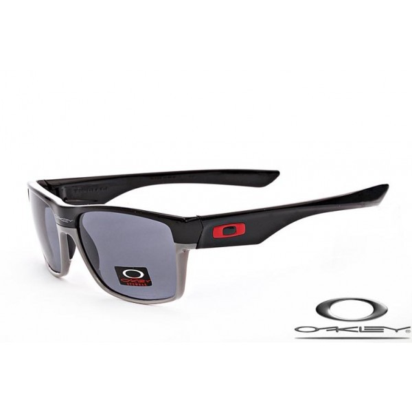 Oakley TwoFace Sunglasses Polishing Black Gray Frame Gray Deep Blue Iridium Lens OAKLEY20156122
