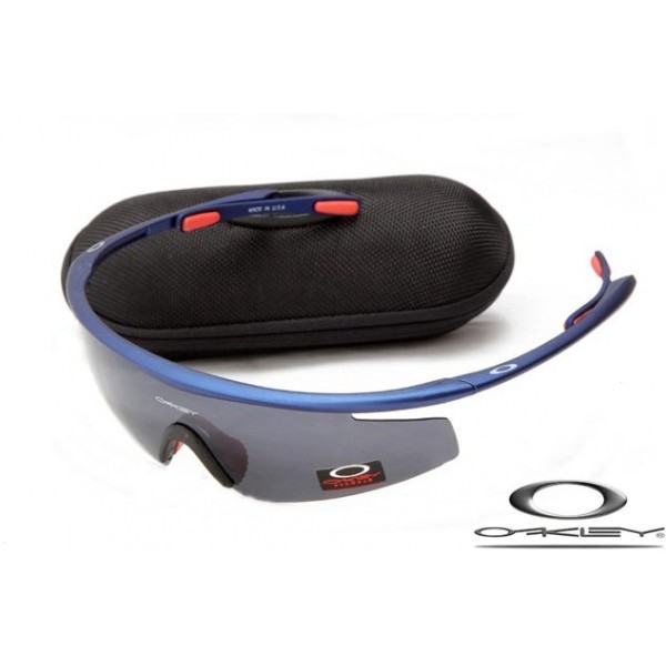 Oakley M Frame Sunglasses Blue Frame Gray Lens OAKLEY20156464