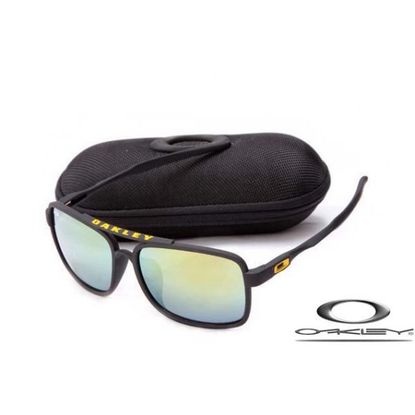 Oakley Deviation Sunglasses Frosting Black Frame Gray Blue Iridium Lens OAKLEY20156140