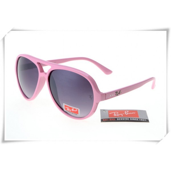 Ray Ban RB4125 Cats 5000 Sunglasses Polishing Pink Frame Grey Gradient Lens