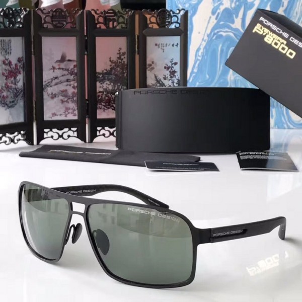 Mens Porsche Design P8562 Sunglasses Green Black