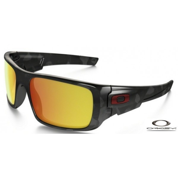 Oakley Crankshaft Sunglasses Black Frame Fire Iridium Lens