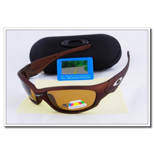 Cheap Oakley Straight Jacket Polarized Sunglasses Chocolate Frame tawny Iridium Lens Sale