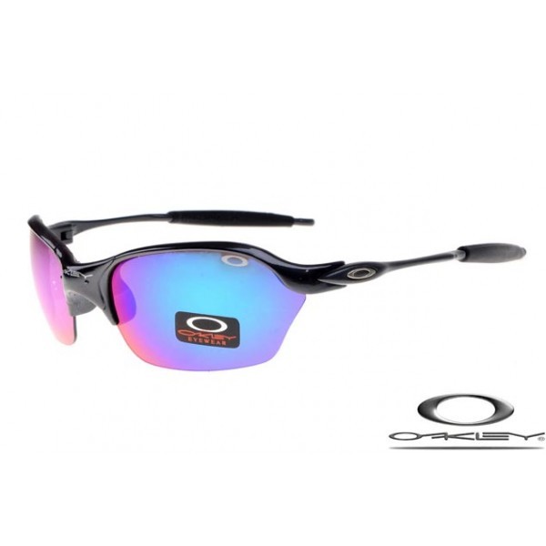 Oakley Half X Sunglasses Polishing Black Frame Blue Iridium Lens OAKLEY20156270