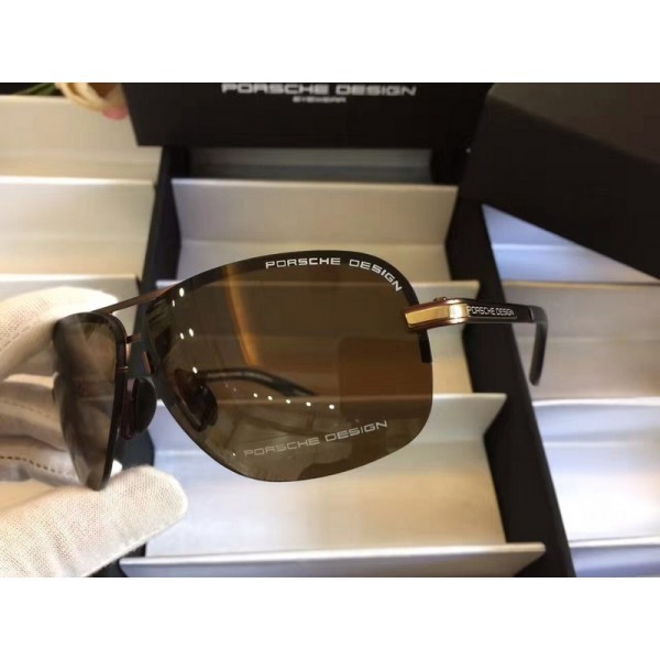 Porsche Design Gold Lens Sunglasses Brown