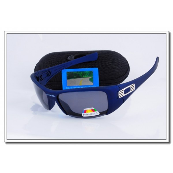 Cheap Oakley Hijinx Polarized Sunglasses RoyalBlue Frame Slate grey Iridium Lens Sale