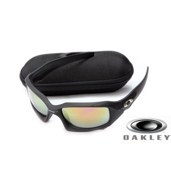  Oakley Pit Boss Sunglasses Jet Black Frame Fire Yellow Lens OAKLEY201567414