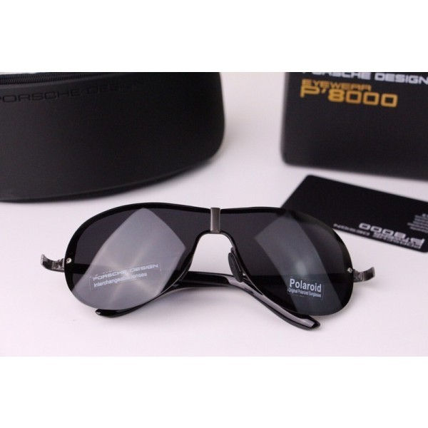 Mens Porsche Design P8000 Sunglasses Polarized Black