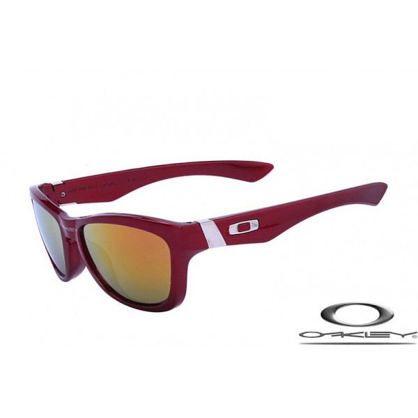 Oakley Jupiter Sunglasses Polishing Black Red Frame Fire Yellow Iridium Lens OAKLEY20156130