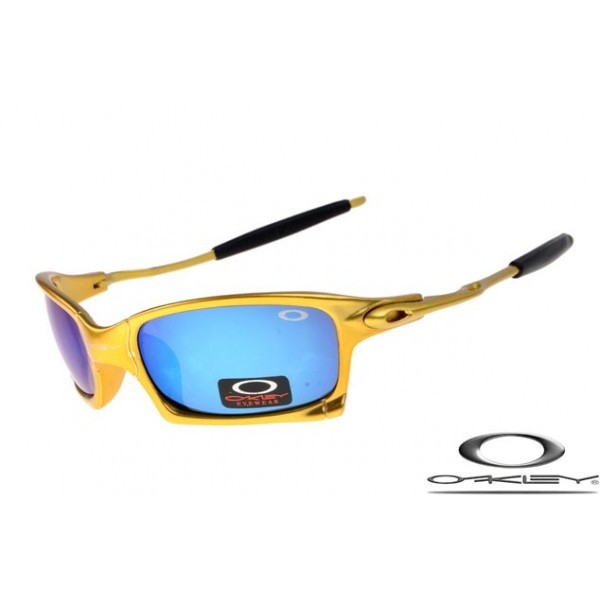 Oakley X Squared Sunglasses Golden Frame Blue Iridium Lens OAKLEY20156215