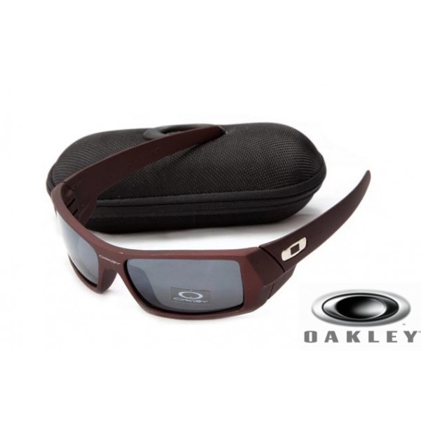  Oakley Gascan sunglasses Wine Red Frame Gray Lens OAKLEY201567384